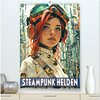 Buchcover Steampunk Helden (hochwertiger Premium Wandkalender 2025 DIN A2 hoch), Kunstdruck in Hochglanz