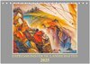 Buchcover Expressionistische Landschaften (Tischkalender 2025 DIN A5 quer), CALVENDO Monatskalender