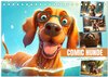 Buchcover Comic Hunde (Tischkalender 2025 DIN A5 quer), CALVENDO Monatskalender
