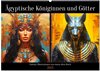 Buchcover Ägyptische Königinnen und Götter. Fantasy-Illustrationen von einem alten Reich (Wandkalender 2025 DIN A2 quer), CALVENDO