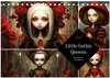 Buchcover Little Gothic Queens. Surrealistische Illustrationen (Tischkalender 2025 DIN A5 quer), CALVENDO Monatskalender