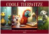 Buchcover Coole Tierwitze (Wandkalender 2025 DIN A3 quer), CALVENDO Monatskalender