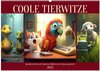 Buchcover Coole Tierwitze (Wandkalender 2025 DIN A2 quer), CALVENDO Monatskalender