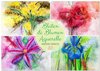 Buchcover Blüten & Blumen Aquarelle - Farbenfrohe Schönheiten (Wandkalender 2025 DIN A2 quer), CALVENDO Monatskalender