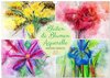 Buchcover Blüten & Blumen Aquarelle - Farbenfrohe Schönheiten (Wandkalender 2025 DIN A3 quer), CALVENDO Monatskalender
