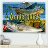 Buchcover Anglerglück - den Fisch am Haken (hochwertiger Premium Wandkalender 2025 DIN A2 quer), Kunstdruck in Hochglanz