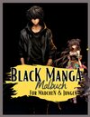 Buchcover Black Manga Malbuch.
