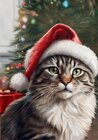 Buchcover Katzen Notizheft Weihnachten Süßes Katze Notizbuch mit 55 Motivationssprüchen Leben und Katzenliebe Geschenkidee für Kat