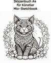 Buchcover Skizzenbuch A4 für Künstler: Mio Sketchbook 100 Seiten (50 Blatt) - 297cm x 210cm Zeichenblock Papier - Skizzenblock für
