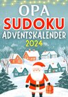 Buchcover Opa Sudoku Adventskalender 2024 ● Weihnachtsgeschenk