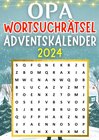 Buchcover Opa Wortsuchrätsel Adventskalender 2024 ● Weihnachtsgeschenk