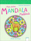 Buchcover Mein dicker MANDALA Malblock - Pferde und Ponys