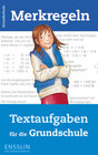 Buchcover Merkregeln: Textaufgaben für die Grundschule