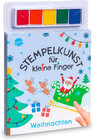Buchcover Stempelkunst für kleine Finger. Weihnachten