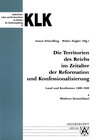 Buchcover Die Territorien des Reiches im Zeitalter der Reformation und Konfessionalisierung.... / Mittleres Deutschland