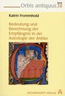 Buchcover Die Bedeutung und Errechnung der Empfängnis in der Astrologie der Antike