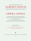 Buchcover Alberti Magni opera omnia / De Nutrimento et Nutrito. De Sensu et Sensato. Suius secundus liber est de Memoria et Remini