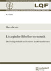 Buchcover Liturgische Bibelhermeneutik