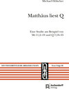 Buchcover Matthäus liest Q