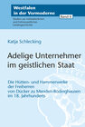 Buchcover Adelige Unternehmer im geistlichen Staat