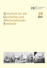 Buchcover Zeitschrift für die Geschichte und Altertumskunde Ermlands,Band 59-2015