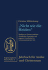 Buchcover "Nicht wie die Heiden".