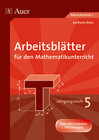 Buchcover Arbeitsblätter für den Mathematikunterricht 5