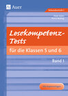 Buchcover Lesekompetenz-Tests 5/6, Band 1