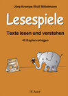 Buchcover Lesespiele