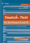 Buchcover Deutsch-Tests in den Klassen 9 und 10