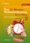 Buchcover 10-Minuten-Rechtschreibtraining für zu Hause