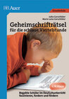 Buchcover Geheimschrifträtsel für die schlaue Viertelstunde