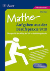 Buchcover Mathe-Aufgaben aus der Berufspraxis, Klasse 9/10