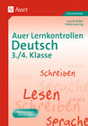 Buchcover Auer Lernkontrollen Deutsch, Klasse 3/4