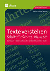 Buchcover Texte verstehen - Schritt für Schritt, Klasse 5-7