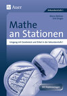 Buchcover Mathe an Stationen, Umgang mit Geodreieck & Zirkel