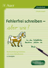 Buchcover Fehlerfrei schreiben - aber wie? 4. Schuljahr