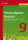 Buchcover Hausaufgaben Deutsch Klasse 9
