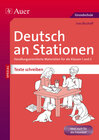 Buchcover Deutsch an Stationen SPEZIAL: Texte schreiben 1/2