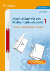 Buchcover Arbeitsblätter für den Mathematikunterricht 1