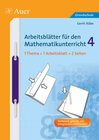 Buchcover Arbeitsblätter für den Mathematikunterricht 4