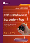 Buchcover Rechtschreibtraining für jeden Tag Klasse 7/8