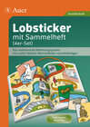 Buchcover Lobsticker mit Sammelheft (4er-Set)