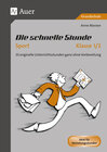 Buchcover Die schnelle Stunde Sport Klasse 1-2