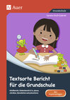 Buchcover Textsorte Bericht für die Grundschule