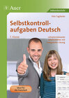Buchcover Selbstkontrollaufgaben Deutsch Klasse 5