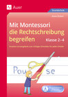 Buchcover Mit Montessori die Rechtschreibung begreifen 2-4
