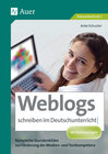 Buchcover Weblogs schreiben im Deutschunterricht