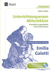 Buchcover Gotthold Ephraim Lessing Emilia Galotti
