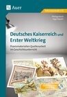 Buchcover Deutsches Kaiserreich und Erster Weltkrieg